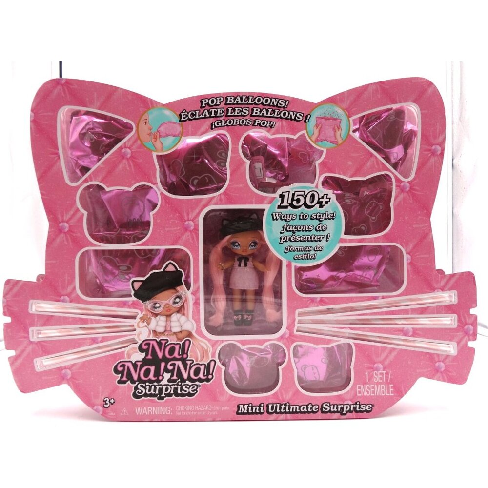 Na!Na!Na! Mini Ultimate Surprise, Kitty Katwood 4" Mini Doll, Pink‎ NEW